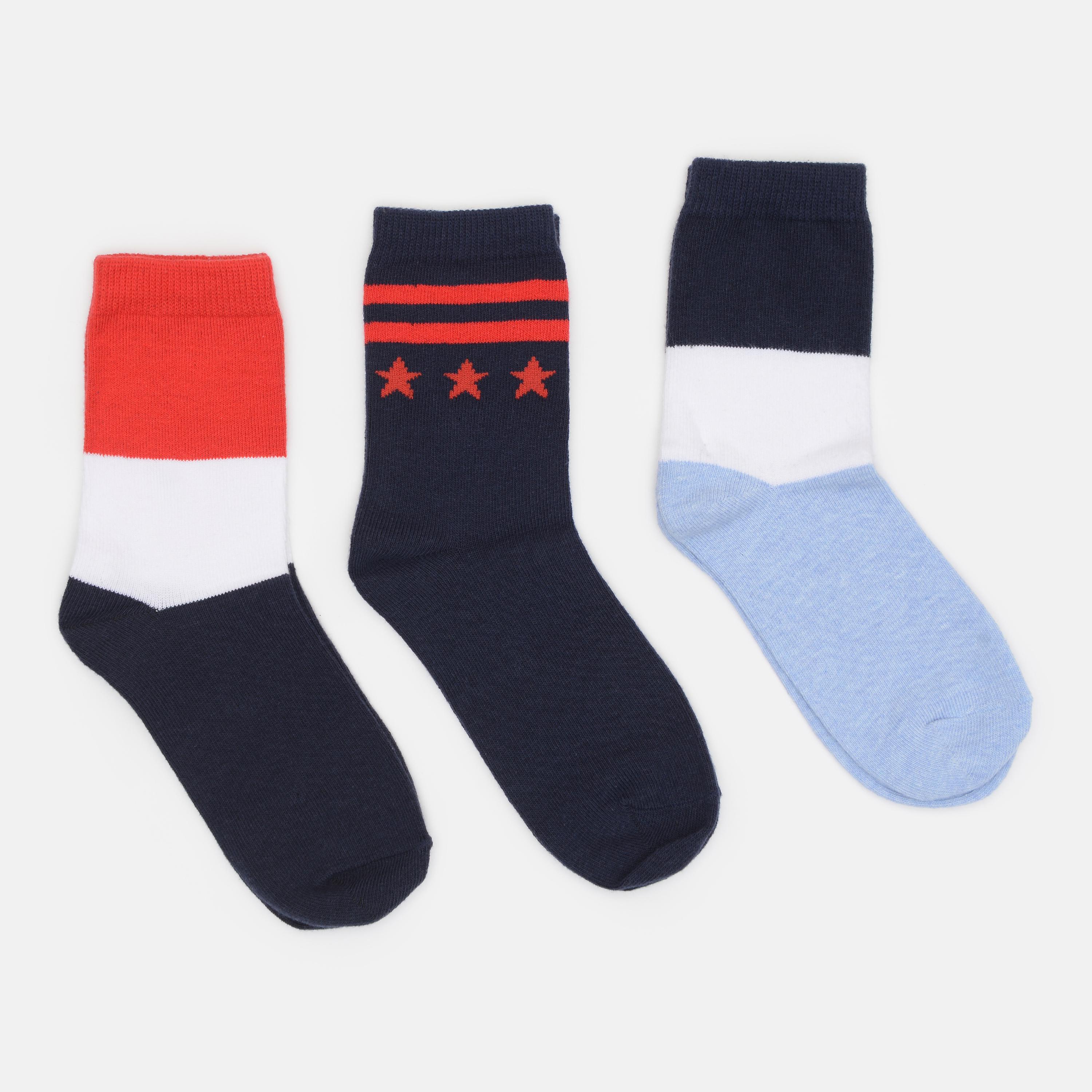 Носки C&A р. 43-46 3 пары Синий/Белый/Красный (1309555874)