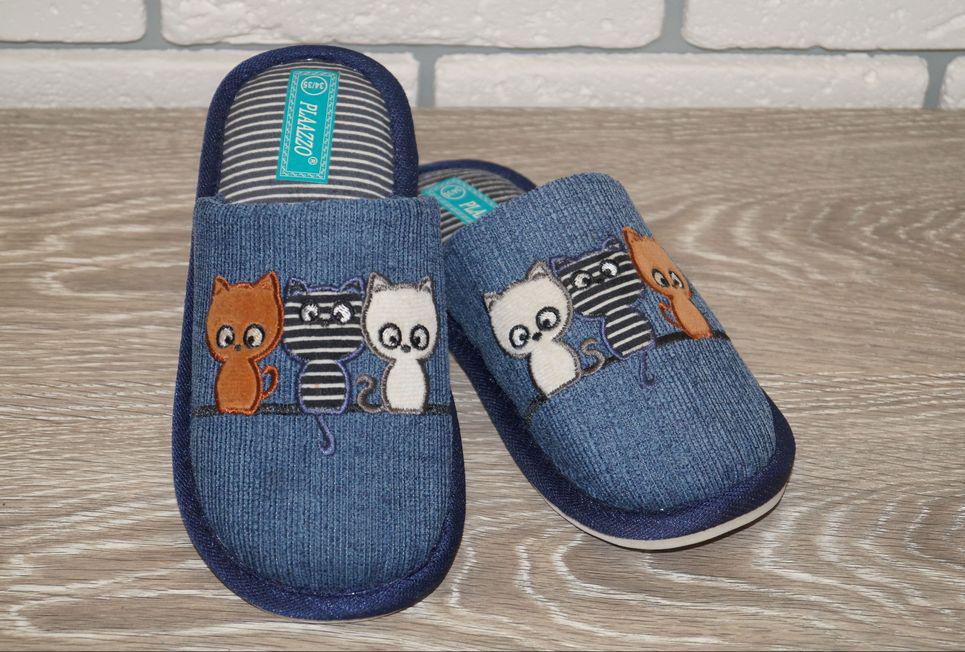 Тапочки комнатные детские Plaazzo р. 32/33 20 см Синий (31049-3233) Тапочки комнатные детские Plaazzo р. 32/33 20 см Синий (31049-3233)