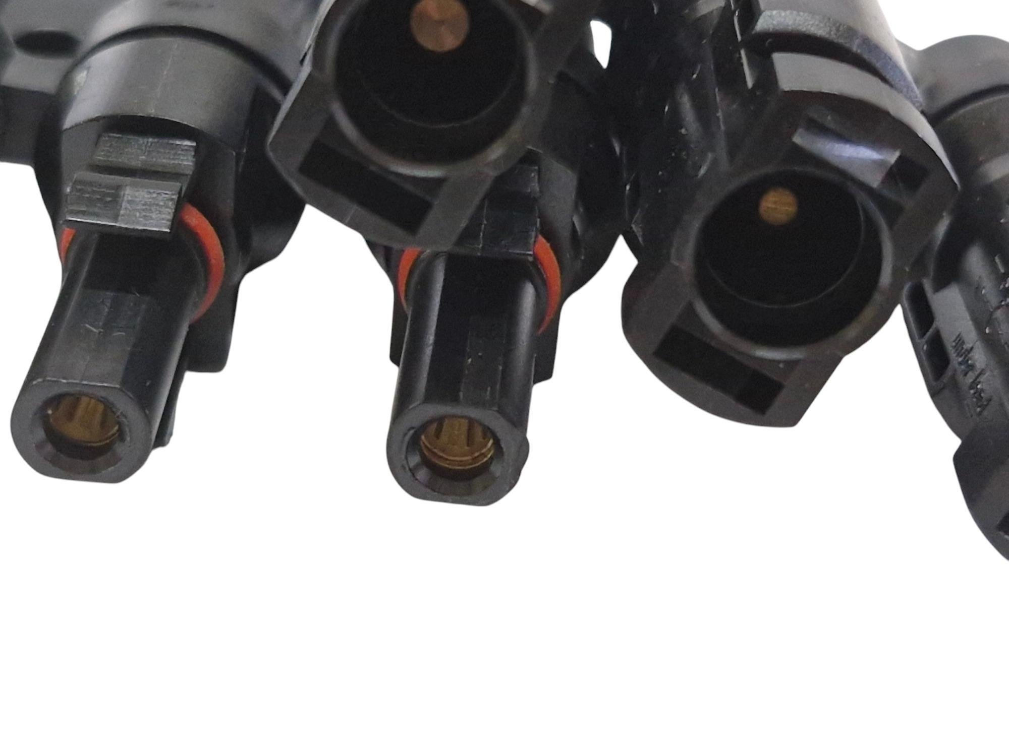 Конектор-тройник MC4 1х3 POWMR для солнечных панелей 30A 1000V папа/мама IP67 2 шт. (97740292) - фото 2