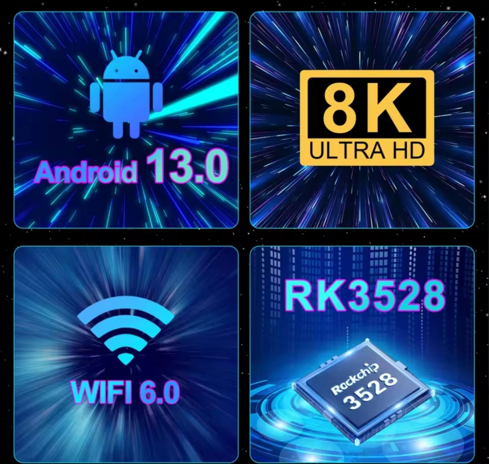 ТВ-приставка Smart TV G96 max RK3528 Android 13 Тb Бокс 4/32 Gb Андроїд 13 (35283528) - фото 6 ТВ-приставка Smart TV G96 max RK3528 Android 13 Тb Бокс 4/32 Gb Андроїд 13 (35283528) - фото 6