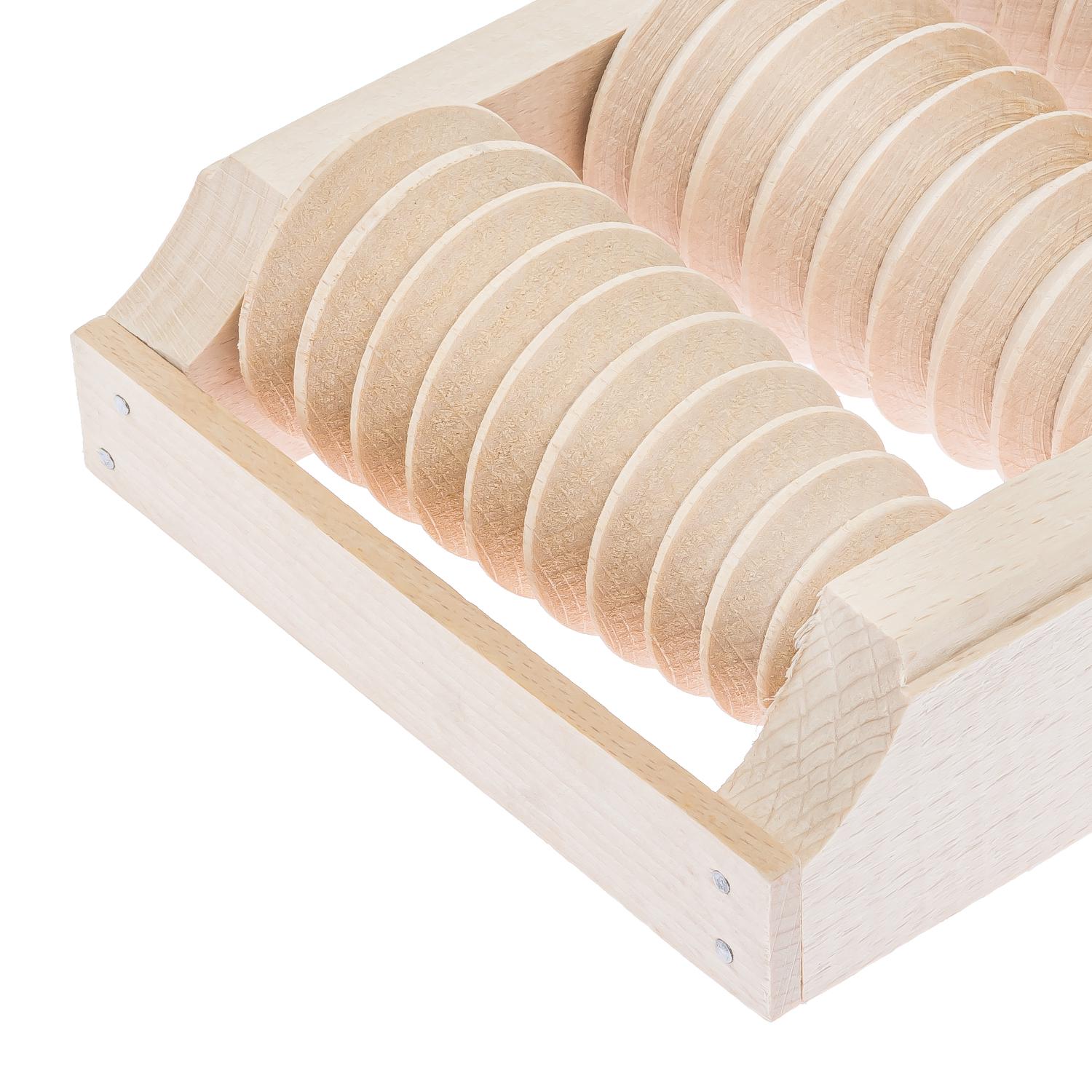 Массажер для стоп деревянный для профилактики плоскостопия и рефлекторного массажа на 2 ролика на одну ногу (87039) - фото 5 Массажер для стоп деревянный для профилактики плоскостопия и рефлекторного массажа на 2 ролика на одну ногу (87039) - фото 5