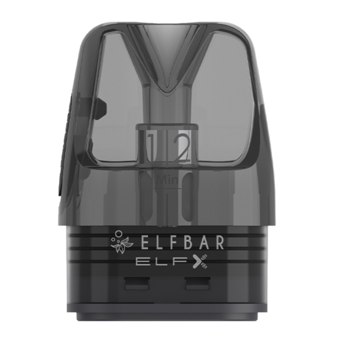 Картриджі Elf Bar Elfx для POD систем 0,6 Ом 2 мл 3 шт. Чорний (fea32166)