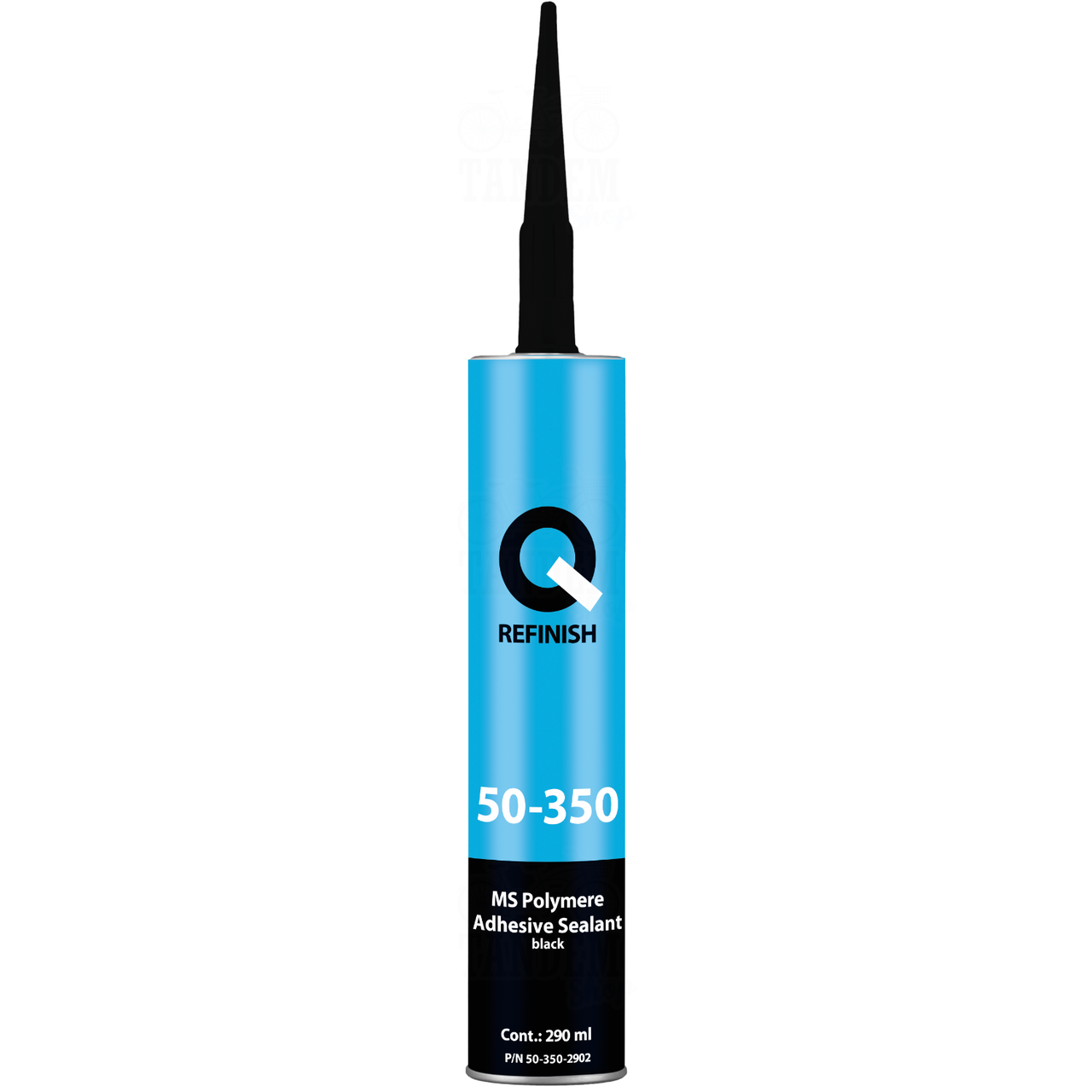 Герметик полимерный Q-REFINISH 50-350 MS 290 мл Черный