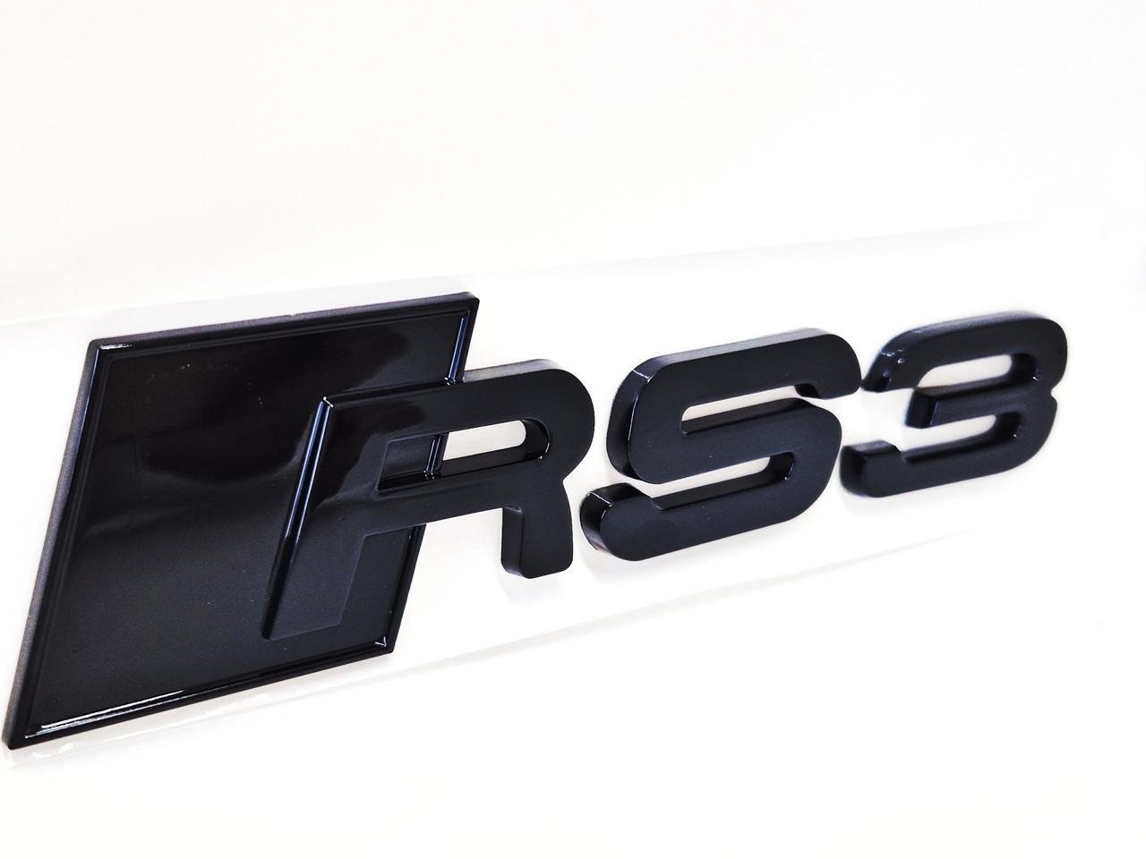Эмблема-надпись RS3 Audi Black gloss (2331288521)
