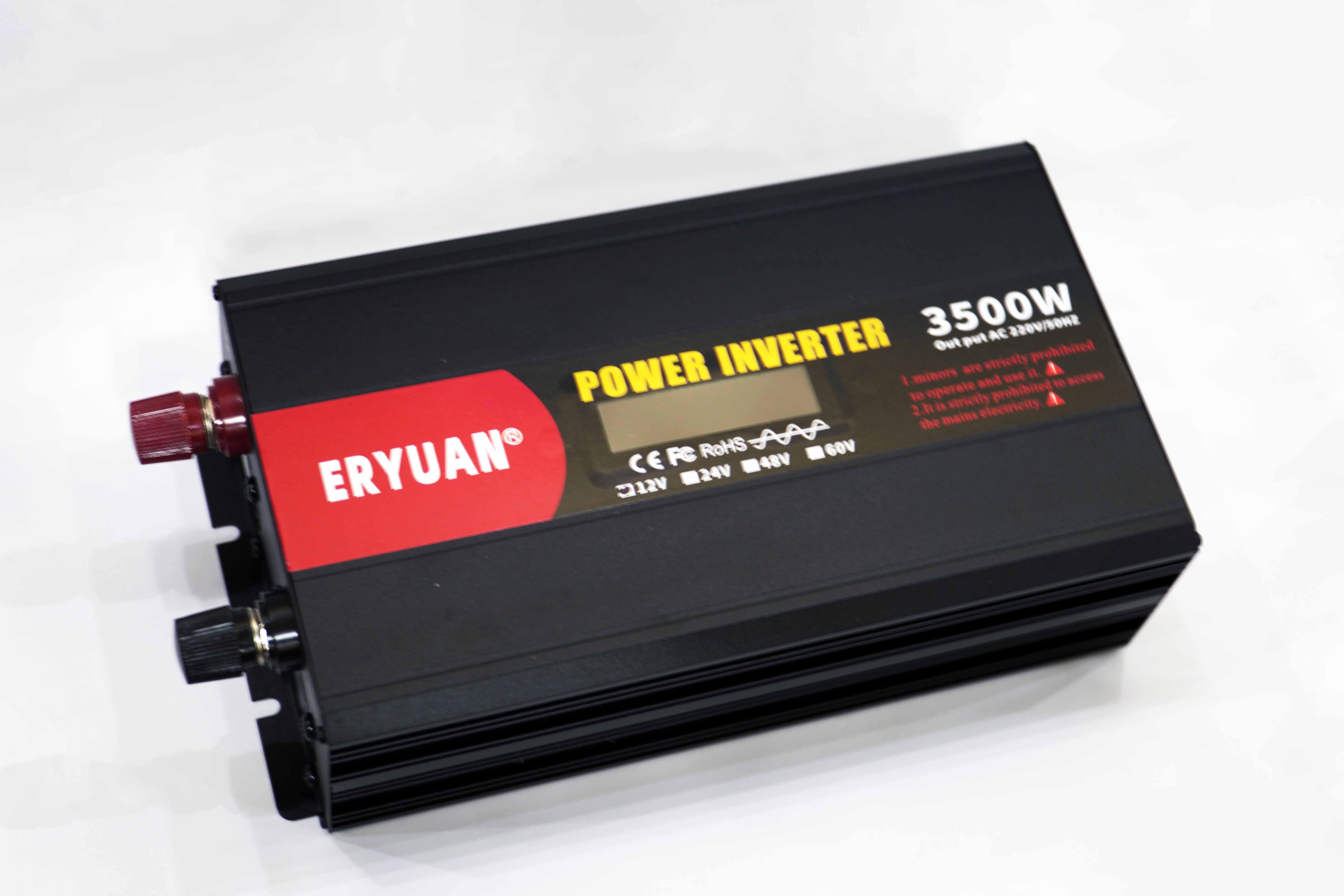 Автомобильный инвертор ERYUAN с чистой синусоидой 3500W LCD AC/DC 12V с вольметром (17921769) - фото 5 Автомобильный инвертор ERYUAN с чистой синусоидой 3500W LCD AC/DC 12V с вольметром (17921769) - фото 5