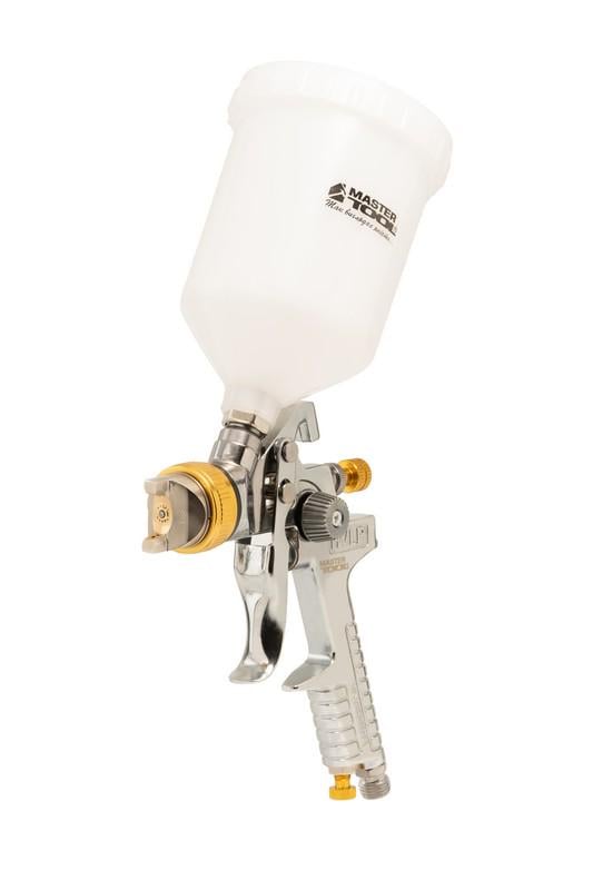 Фарбопульт пневматичний MasterTool HVLP GLAZE ВПЛБ 600 мл Ø 1,8 мм круглий/плоский факел 150-220 л/хв 3-4 бар (80-8906)