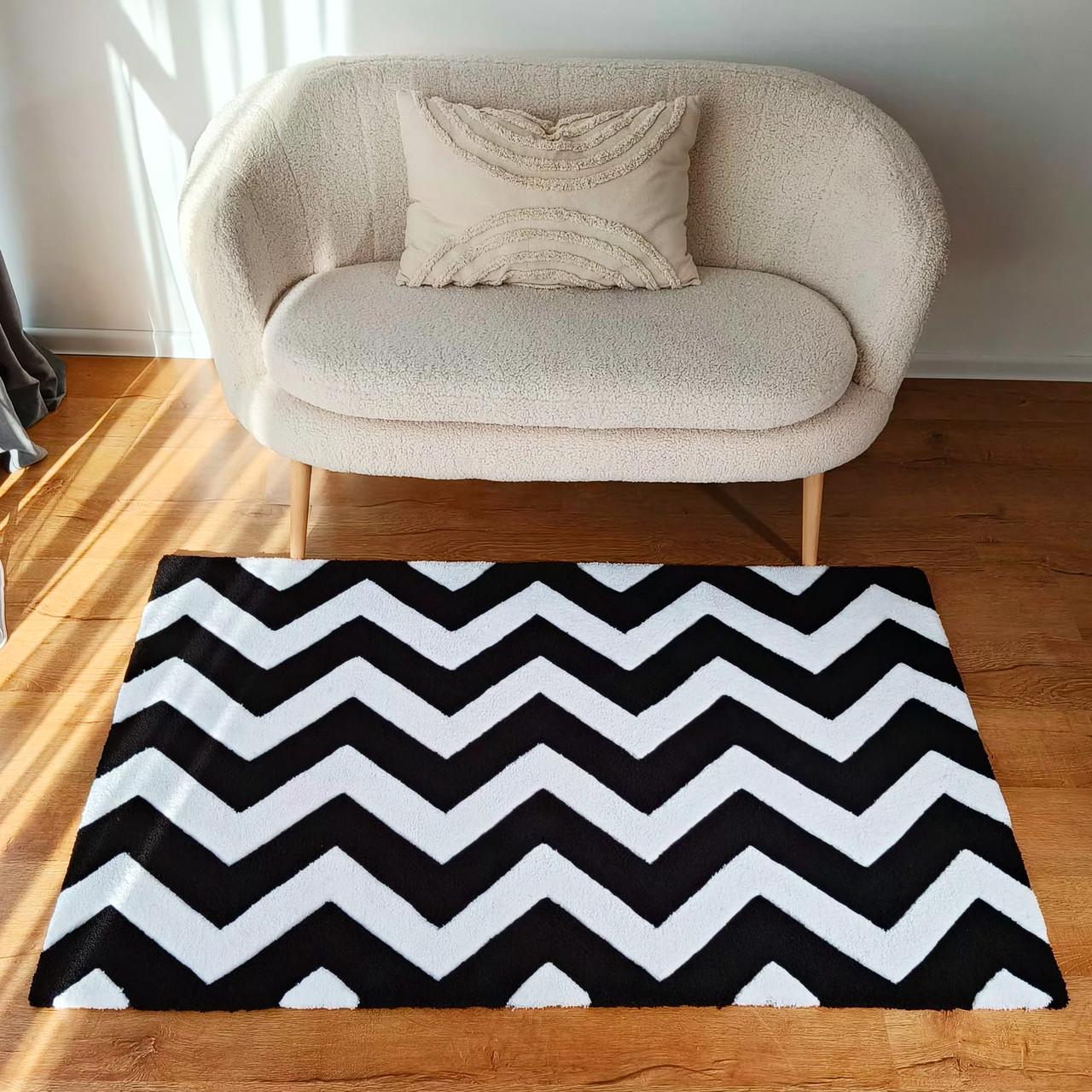 Ковер ручной работы Геометрия 100х100 см - фото 2 Ковер ручной работы Геометрия 100х100 см - фото 2