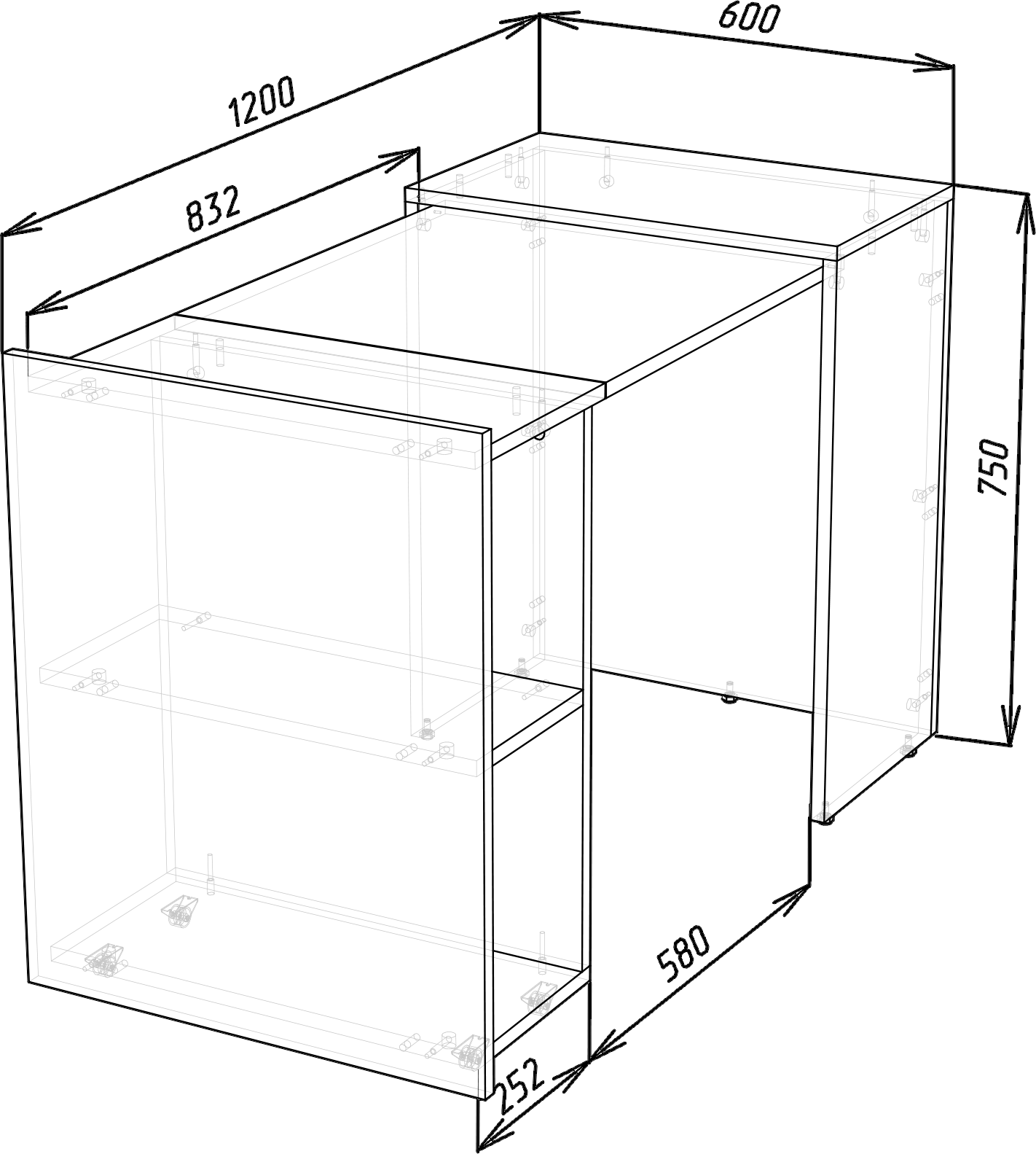 Письмовий стіл трансформер Smart із поличками (000084319) - фото 8 Письмовий стіл трансформер Smart із поличками (000084319) - фото 8