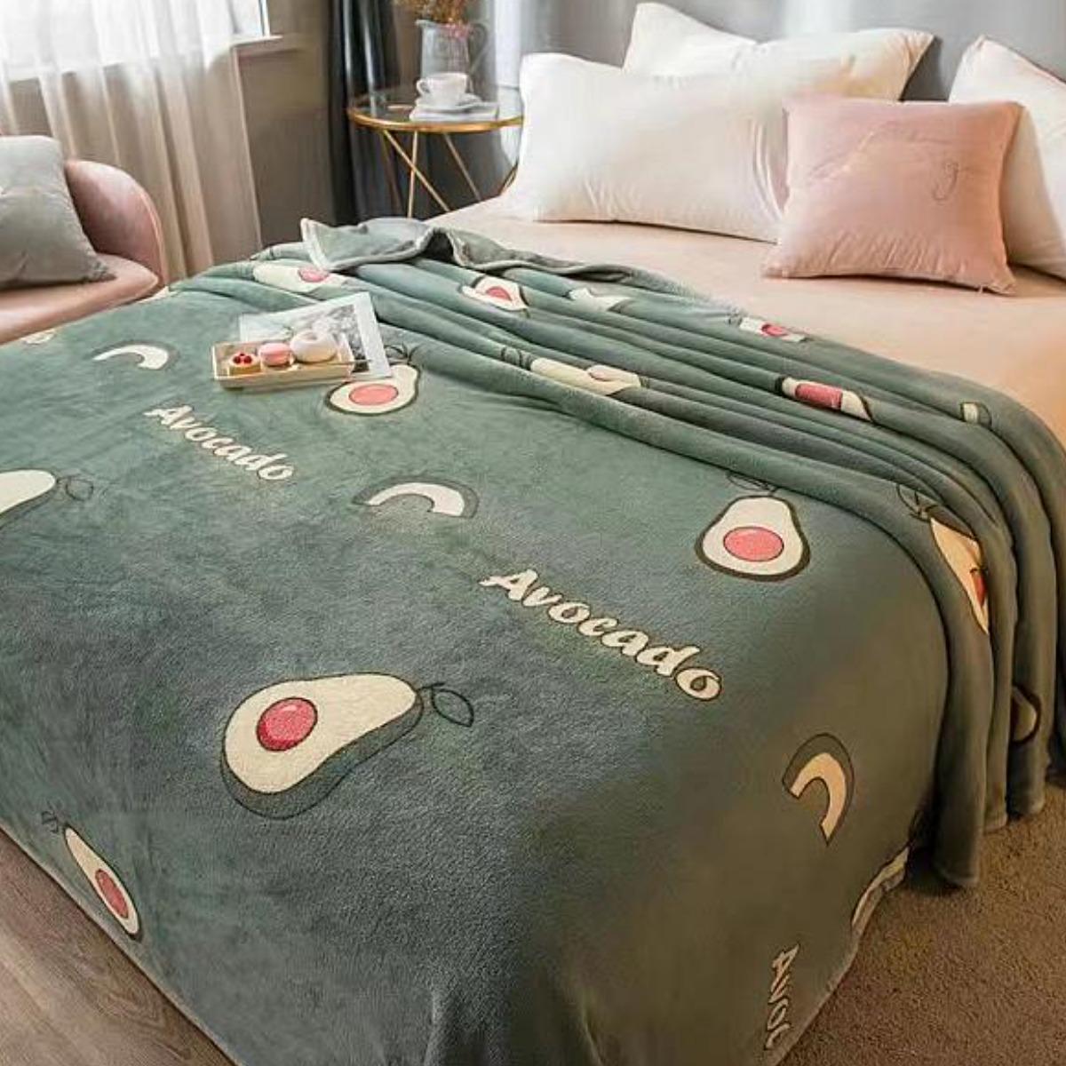 Плед Koloco Авокадо двуспальный 180х220 см (36957) Плед Koloco Авокадо двуспальный 180х220 см (36957)