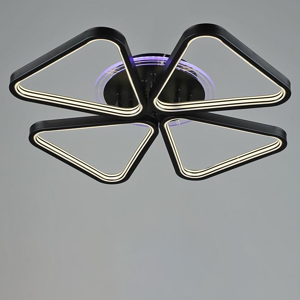Люстра светодиодная потолочная Light House SRS-20050/4 BK с RGB подсветкой Черный