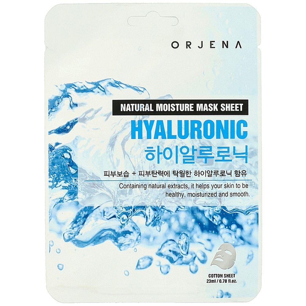 Маска тканинна для обличчя Orjena Natural Moisture Hyaluronic Mask Sheet з гіалуроновою кислотою 23 мл (8809715720720)