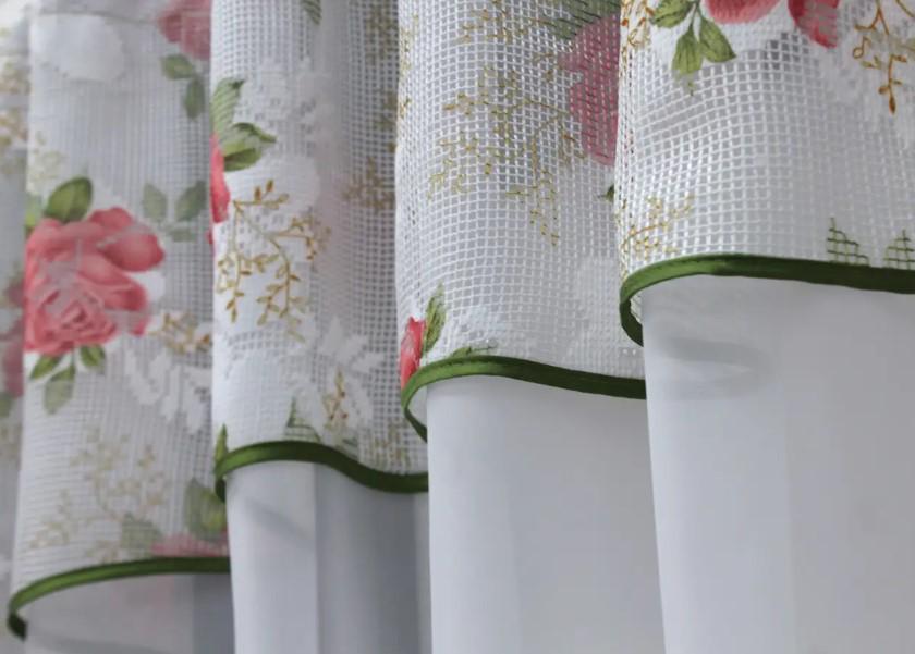 Гардина на кухню шифон/жаккард 280х170 см Белый/Терракотовый (110к) - фото 4 Гардина на кухню шифон/жаккард 280х170 см Белый/Терракотовый (110к) - фото 4