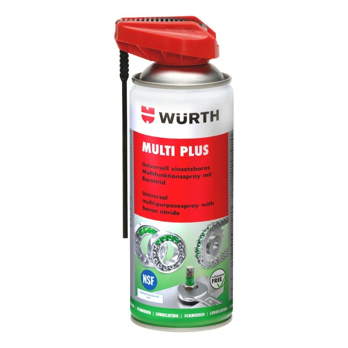 Смазка многофункциональная Wurth Multi Plus синтетическая 400 мл Смазка многофункциональная Wurth Multi Plus синтетическая 400 мл
