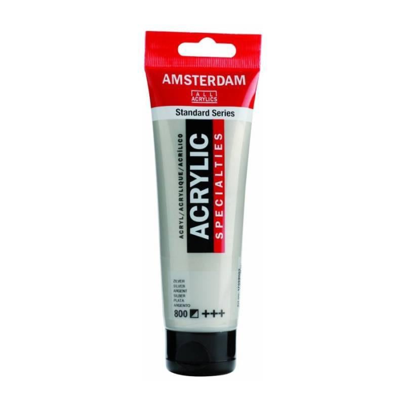 Акриловая краска Amsterdam Royal Talens 120 мл 800 Серебряная (Az1-8712079217501) Акриловая краска Amsterdam Royal Talens 120 мл 800 Серебряная (Az1-8712079217501)