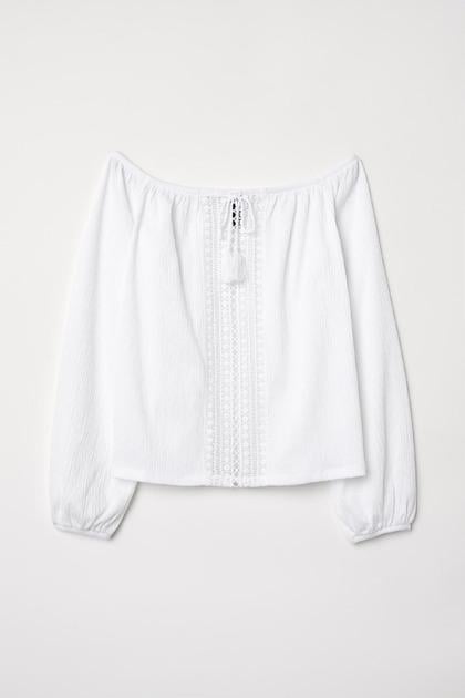 Топ H&M 652095П XS Белый