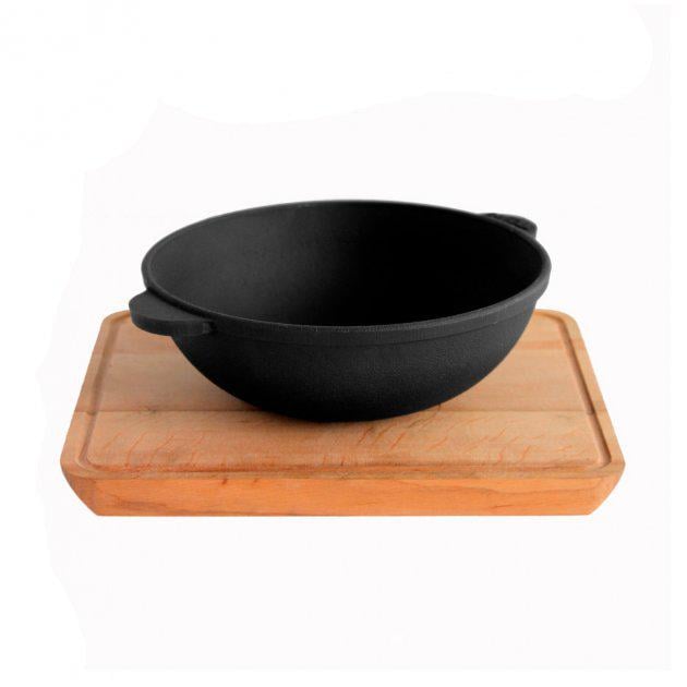 Сковорода чугунная с подставкой WOK Brizoll HoReCa НW18-Д (NA000058)