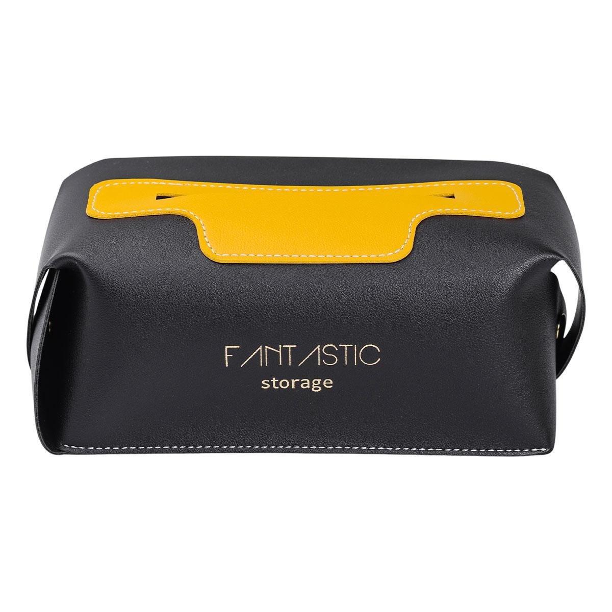 Салфетница из экокожи HP-3-210B 21х12х8 см Черный (A-033510) - фото 3