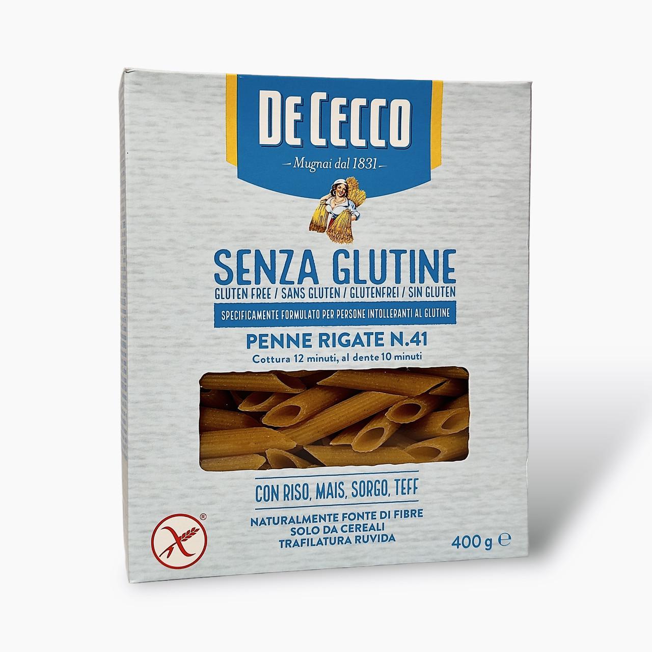 Макароны De Cecco перо senza glutine penne righate N41 без глютена 400 г (2088778262)