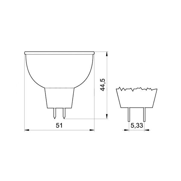 Лампа галогенная Osram 64653 HLX ELC A1/259 250 W 24 V GX5.3 - фото 4