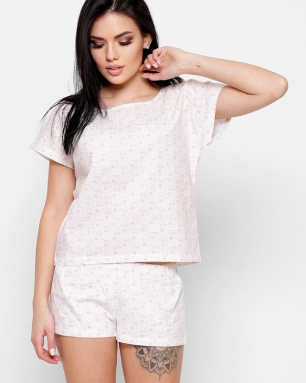 Костюм Carica KM-2121-27 XS Білий/Персиковий (2000002205791)