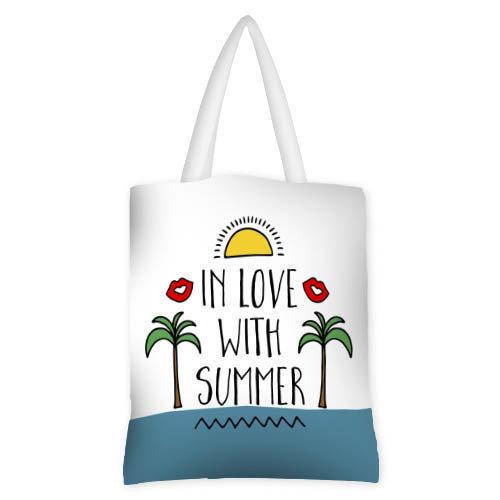 Сумка женская тканевая Presentville In love with summer palm trees (SV TRO020 WH)