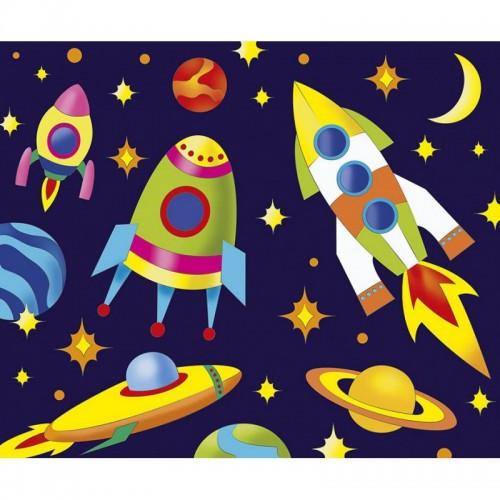 Картина по номерам Идейка Ракеты в космосе 25x30 см (7155-2)