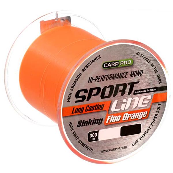 Волосінь Carp PRO Sport Line Fluo 300 м 0,335 мм Orange (CP2203-0335)