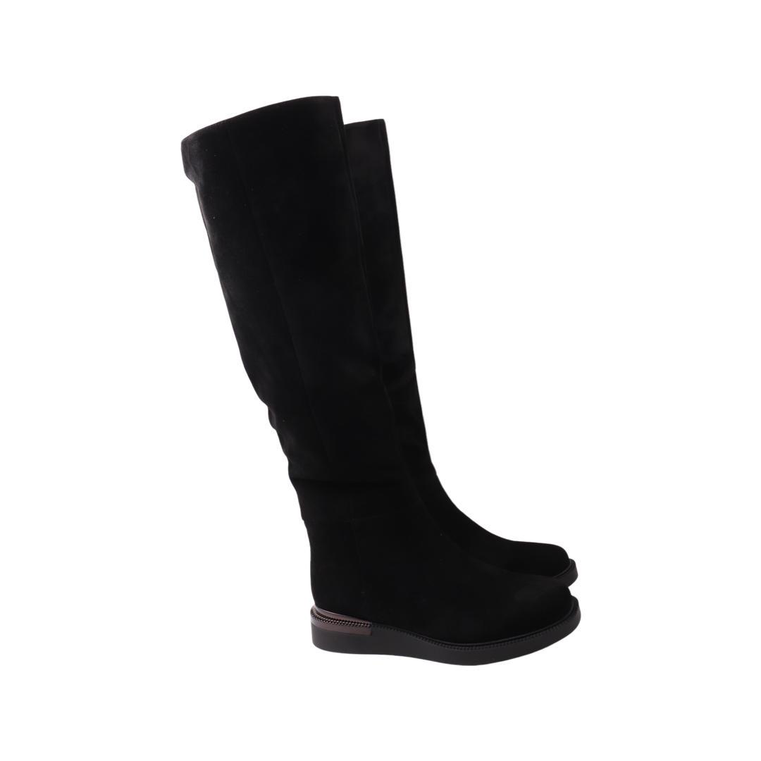 Сапоги женские Polann из замши р. 36 Черный (171-22ZSC)