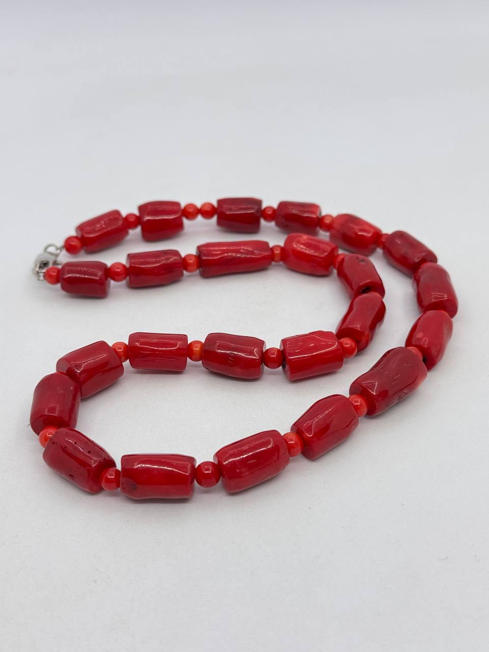 Бусы коралл 45 см Красный (12364)