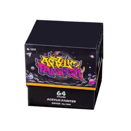 Маркеры для рисования STA акриловые универсальные 64 цвета (2431436655)