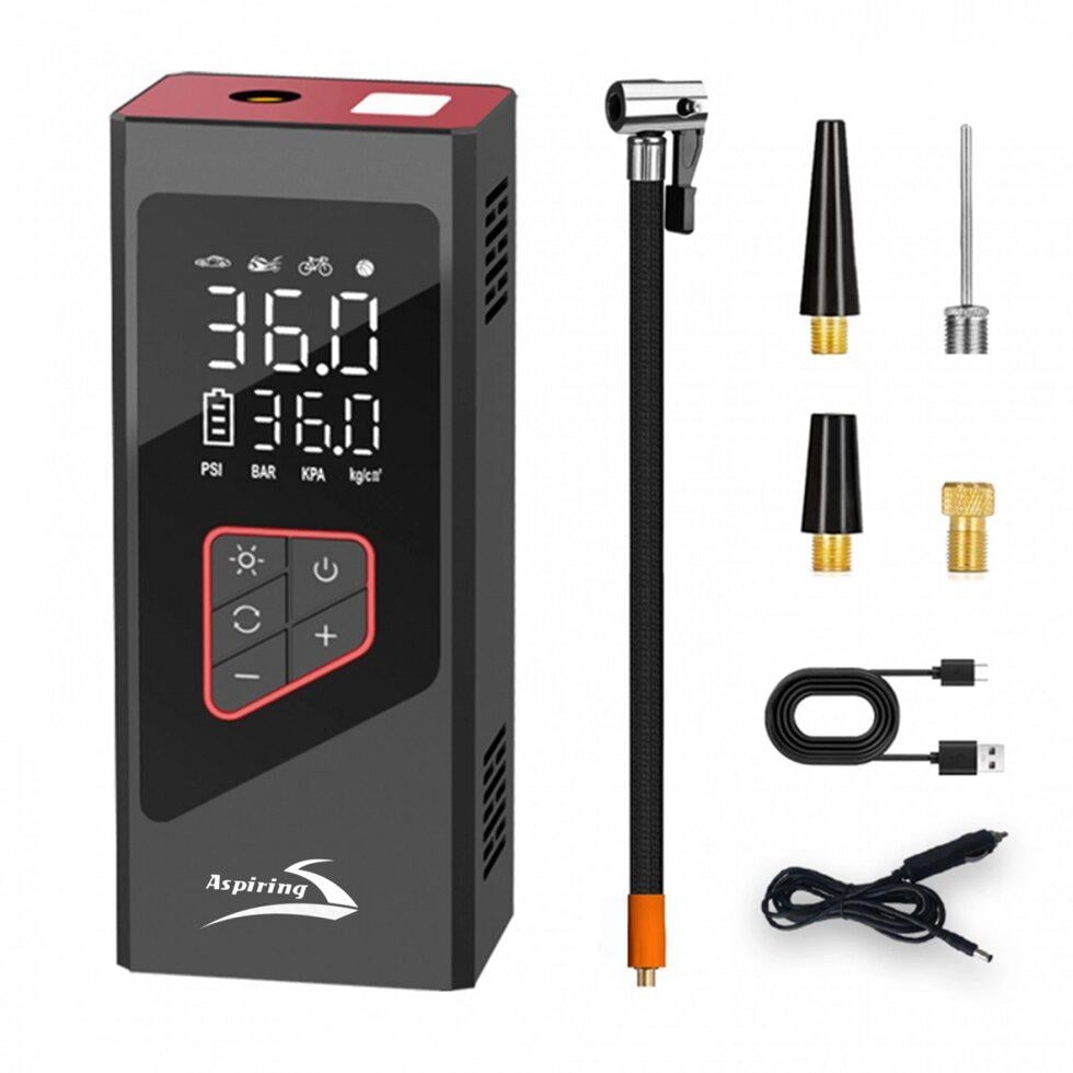 Компресор автомобільний з повербанком Aspiring Storm 3 Powerbank 90W 30L/min