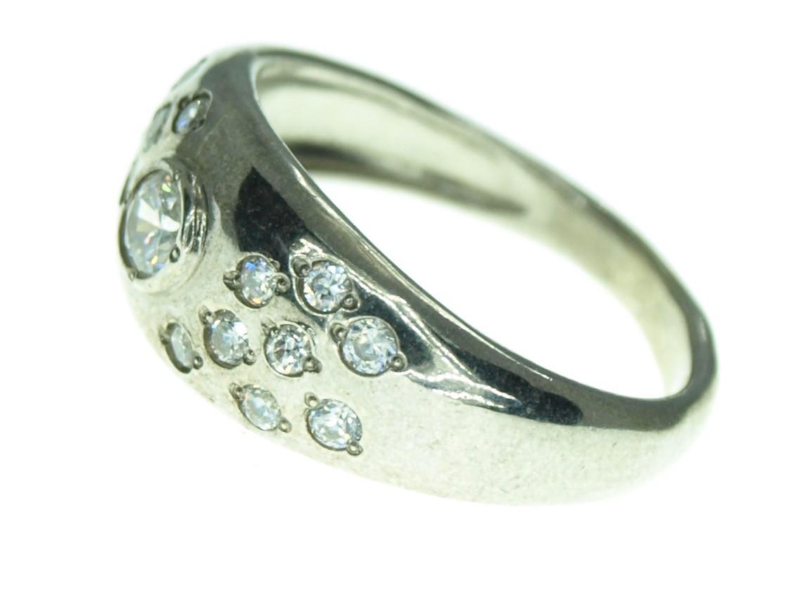 Кольцо из серебра с фианитом (2101650241ф)