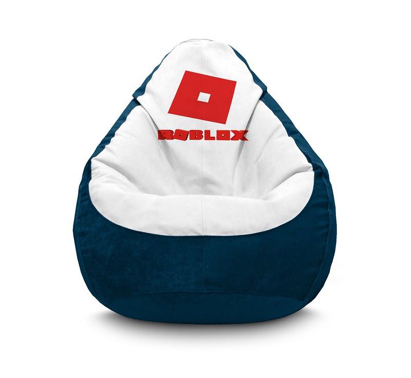 Кресло мешок iPuff Roblox Red logo Флок XXXL 100х135 см Темно-синий Кресло мешок iPuff Roblox Red logo Флок XXXL 100х135 см Темно-синий