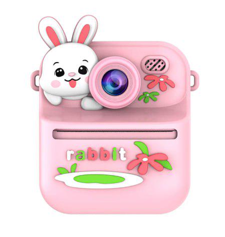 Електронна міні-камера дитяча S1 Зайчик з миттєвим друком Рожевий (31055140)