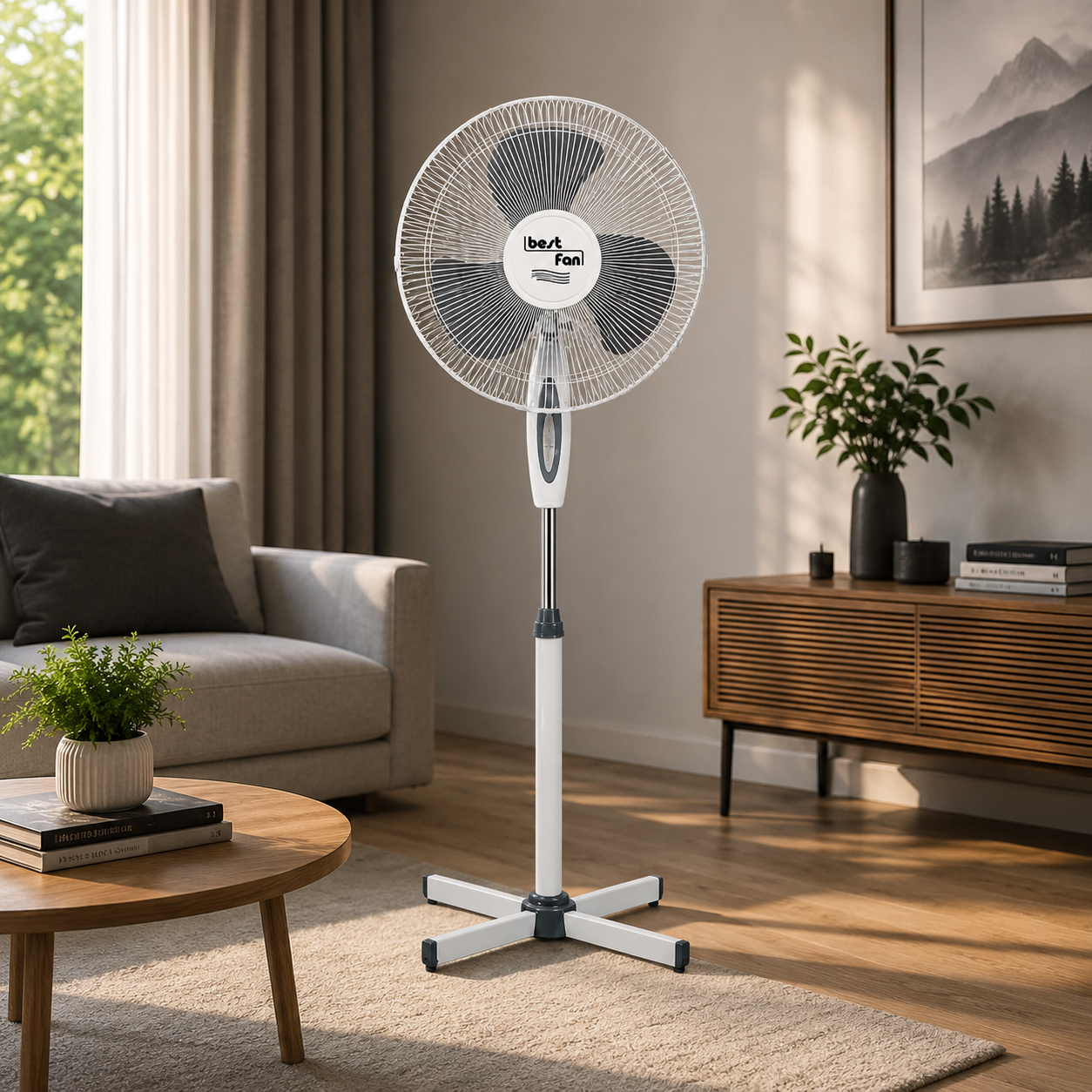 Вентилятор напольный Best Fan BT-001 45 Вт Ø 40 см 3 скорости/регулировки высоты (35926670)