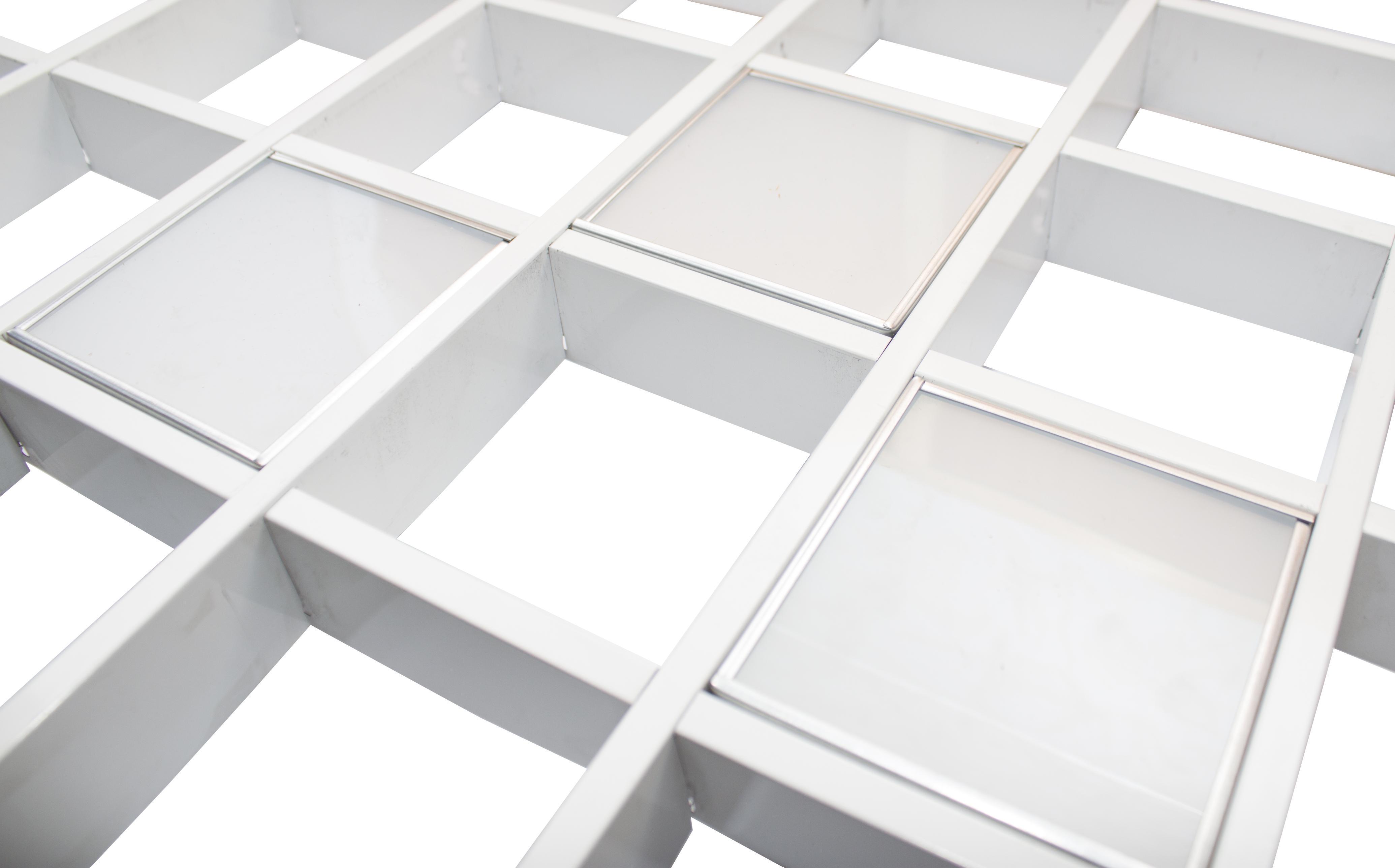 Система светильников Грильято СГД 24 Вт трио 3 шт. 100х100 мм 4000К