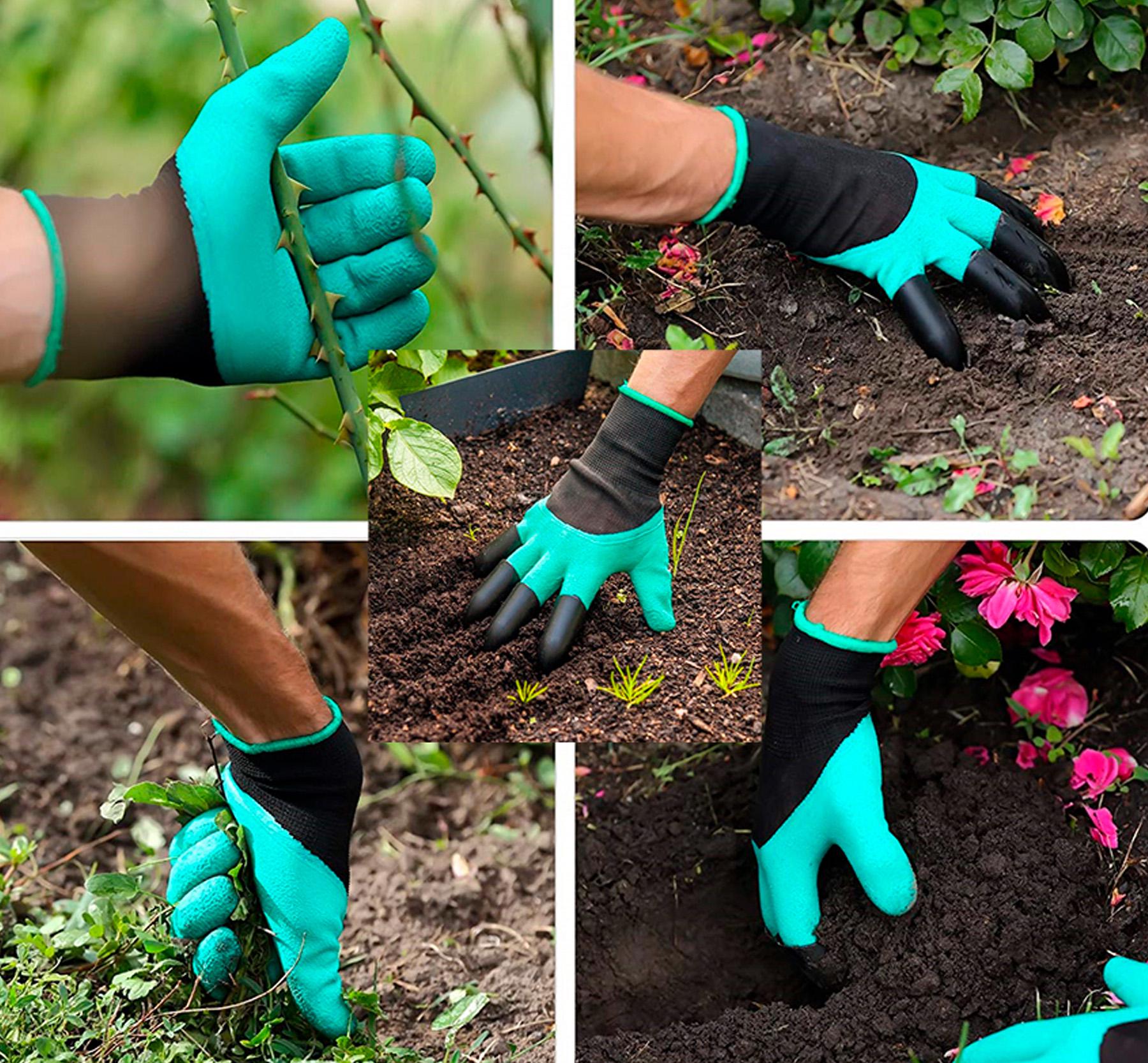 Перчатки садовые с когтями GARDEN GLOVES водонепроницаемые резиновые (30655307) - фото 2 Перчатки садовые с когтями GARDEN GLOVES водонепроницаемые резиновые (30655307) - фото 2