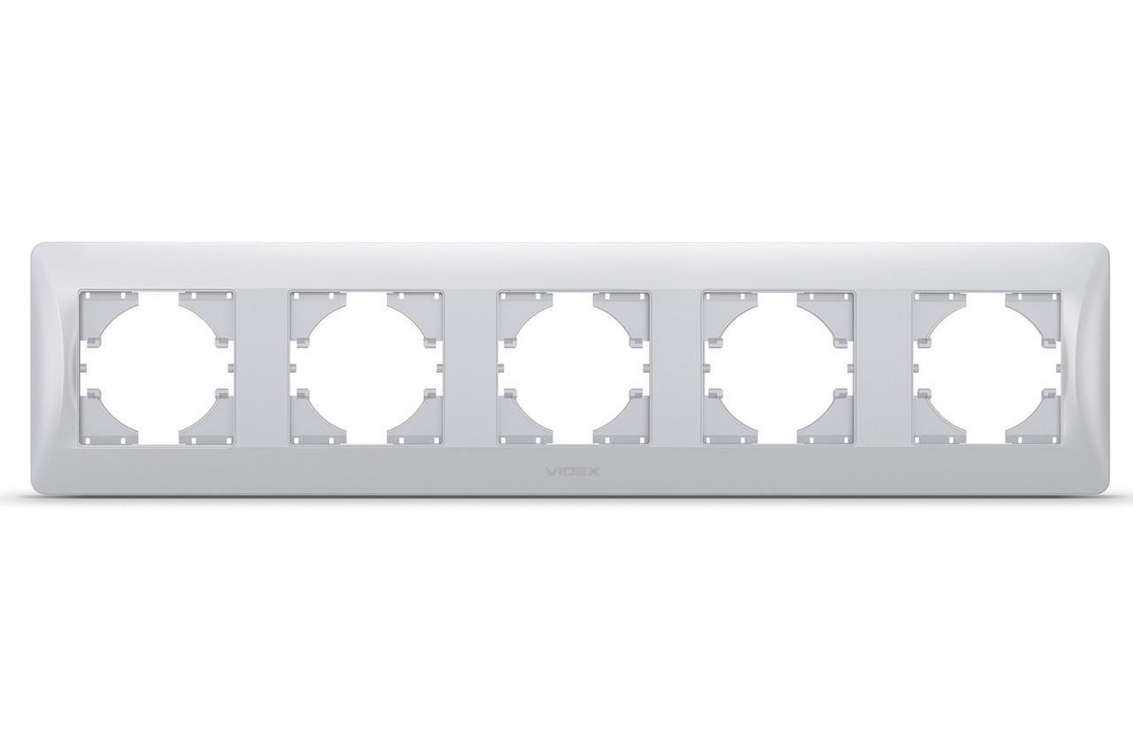 Рамка горизонтальна Videx Binera VF-BNFR5H-SS