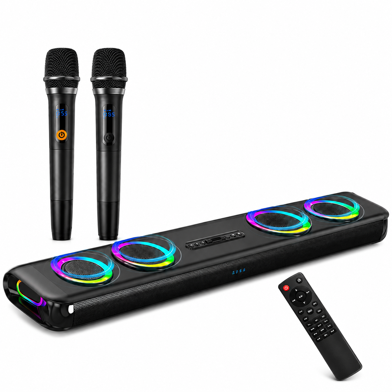 Саундбар для телевизора Newsmy G68 с Bluetooth/HDMI/Dolby Digital сабвуфером и поддержкой микрофона 160 Вт (35927318)