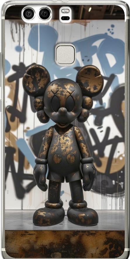 Чехол на Huawei P9 Plus Bronze kaws v2 (6098u-300-42517)