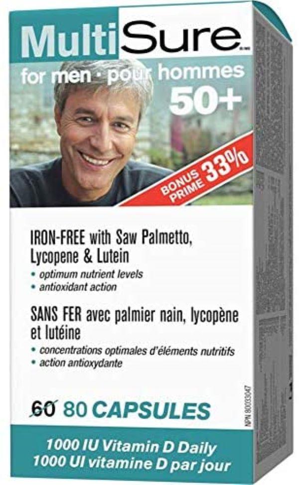 Витамины для мужчин Webber Naturals Multsure fo men 50 80 caps