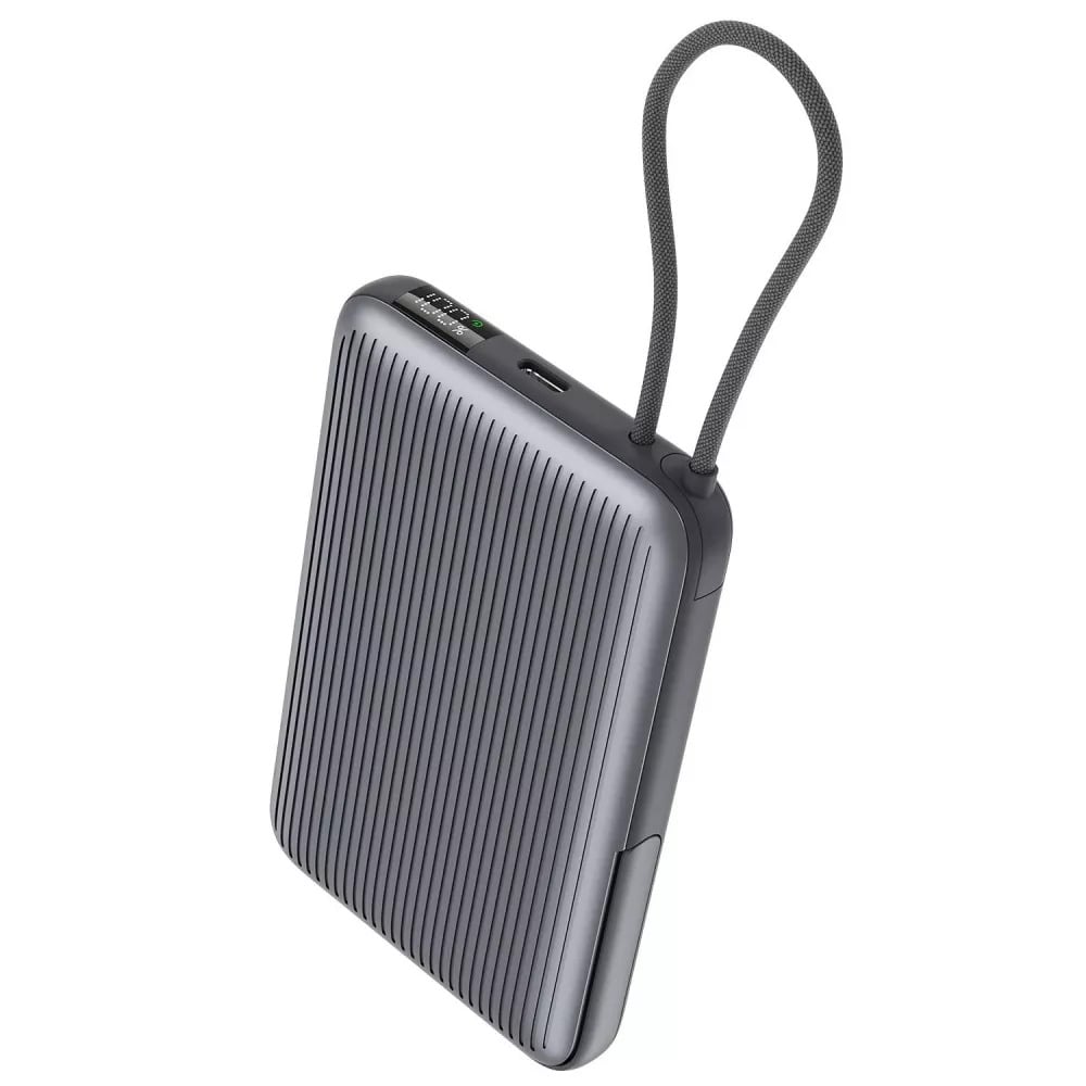Повербанк Proove Moon Rock 2in1 22,5 Вт 10000 mAh Type-C з бездротовою зарядкою Сірий (27316733)
