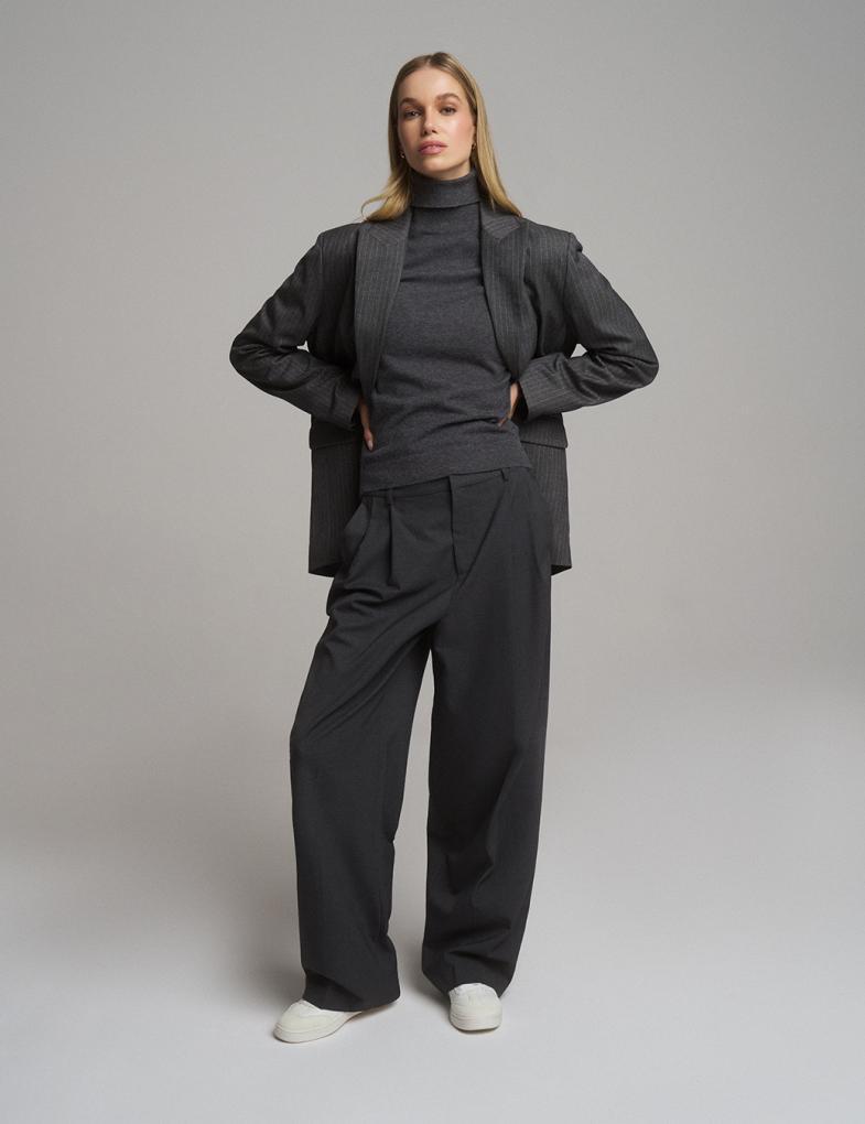 Светр жіночий Diverse TRIBUT M Графітовий меланж (5905384098290) - фото 2 Светр жіночий Diverse TRIBUT M Графітовий меланж (5905384098290) - фото 2