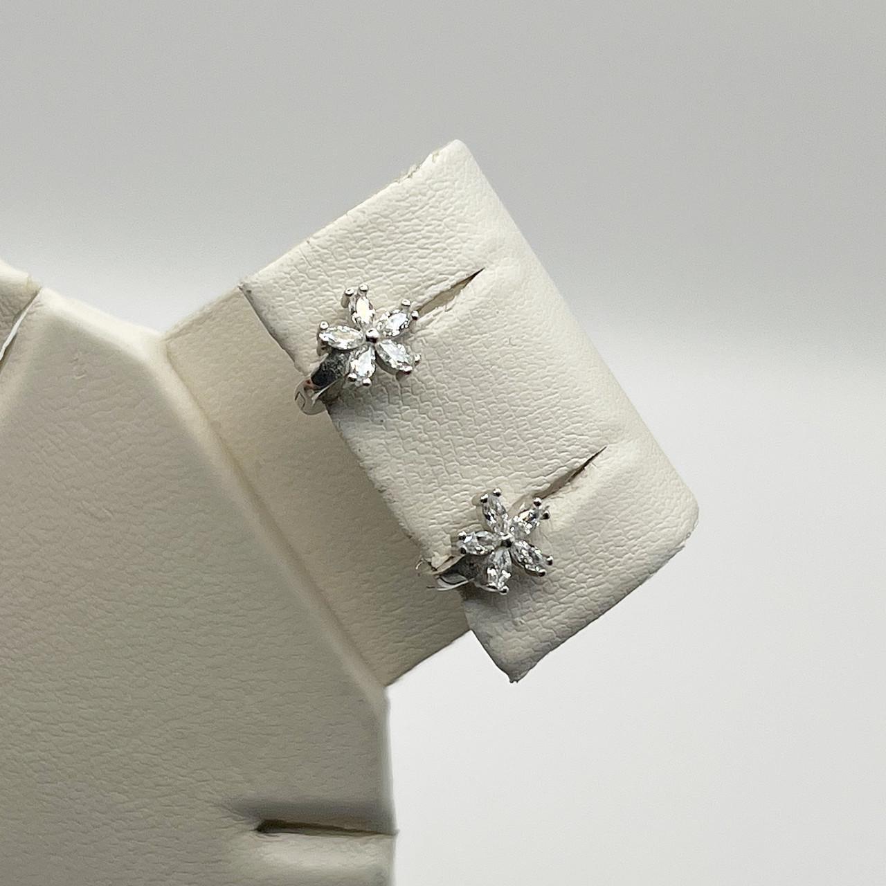 Серебряные серьги-кольца с кубическим цирконием 9 мм 1,12 г (2600009306) Серебряные серьги-кольца с кубическим цирконием 9 мм 1,12 г (2600009306)