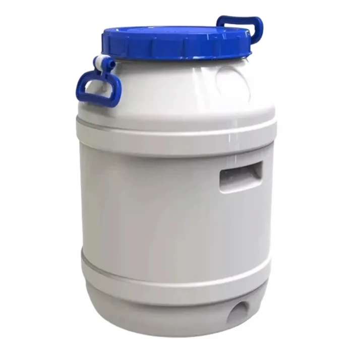 Бідон харчовий Litolan з ручками 55 л Білий (000068147)