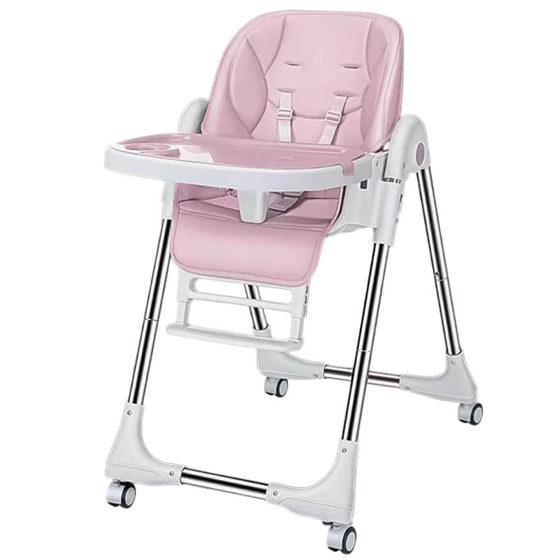 Дитячий стільчик-шезлонг для годування IBS 330 2в1 Рожевий (370830984)