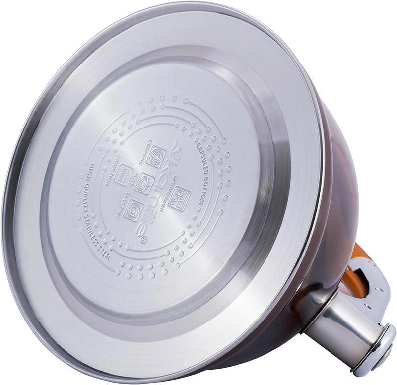 Чайник Kamille Marshmallow із нержавіючої сталі зі свистком 3 л Золотий (KM-0690N-GL) - фото 4 Чайник Kamille Marshmallow із нержавіючої сталі зі свистком 3 л Золотий (KM-0690N-GL) - фото 4