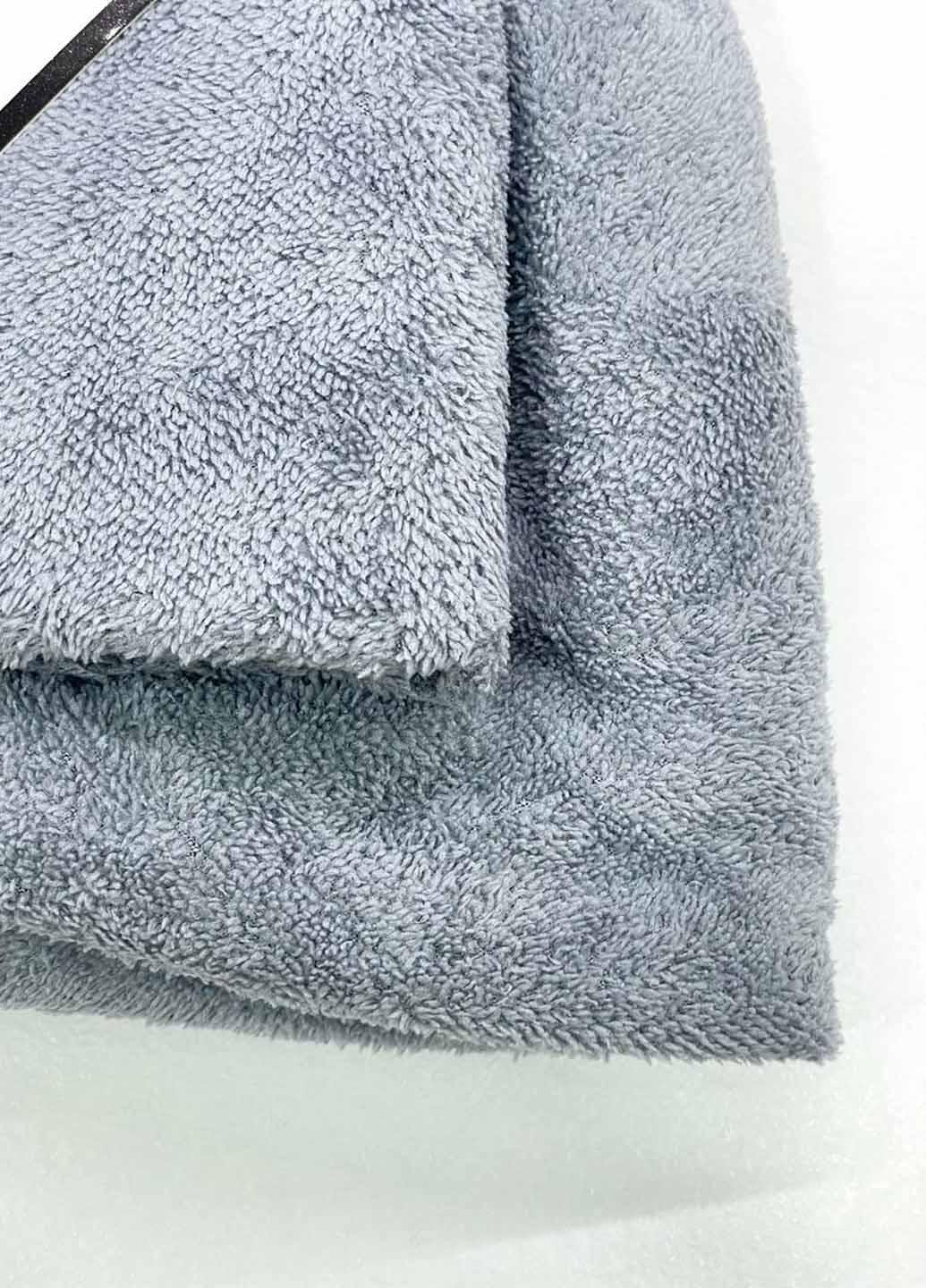 Комплект однотонных полотенец микрофибра 2 шт. (21-6) - фото 5