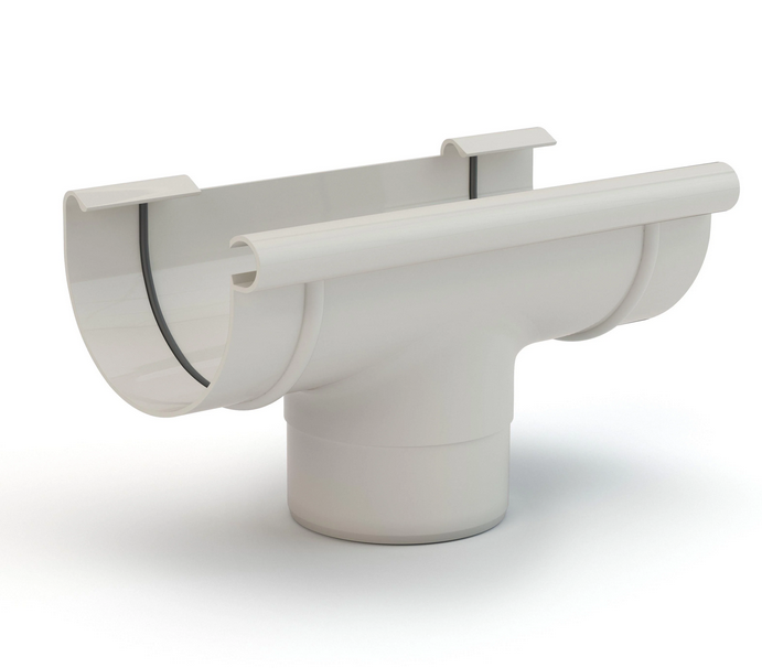 Воронка желоба Gamrat 125/90 мм Белый (312-222-100) - фото 1