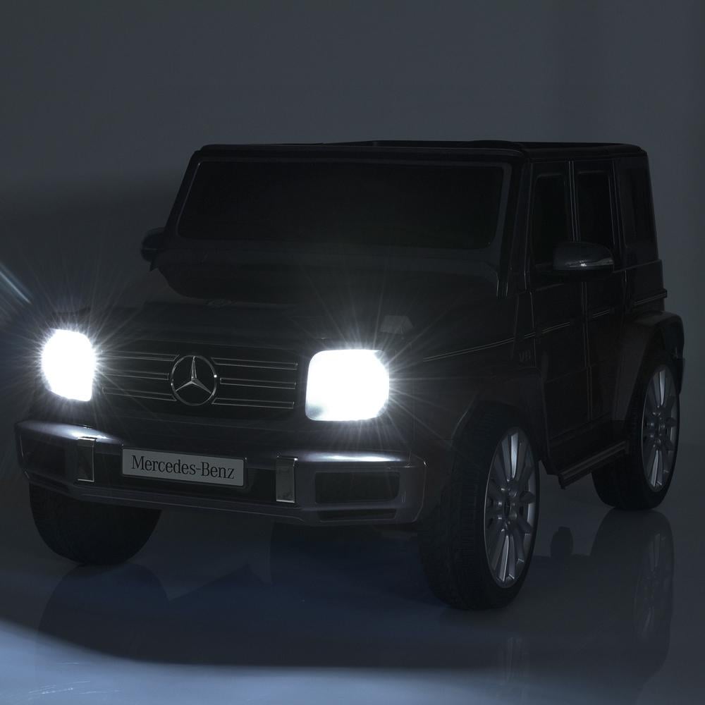 Електромобіль Джип дитячий Mercedes G-Class Гелентваген 4WD M 5028EBLRS Чорний - фото 10